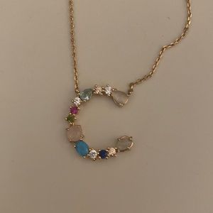 ‘C’ necklace of stones